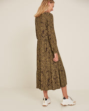 Load image into Gallery viewer, Brown Print Midi Dress