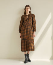 Load image into Gallery viewer, Long Gingham Dress